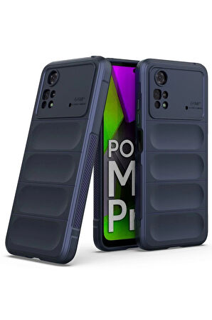 Xiaomi Poco M4 Pro 4G Kılıf Optimum Silikon - Lacivert