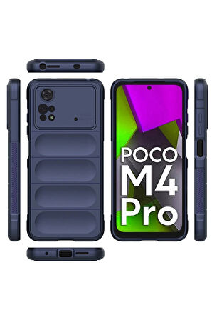 Xiaomi Poco M4 Pro 4G Kılıf Optimum Silikon - Lacivert