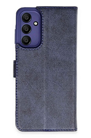 Samsung Galaxy A15 4G Kılıf Trend S Plus Kapaklı Kılıf - Lacivert