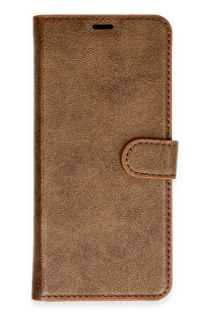 Oppo A38 Kılıf Trend S Plus Kapaklı Kılıf - Taba