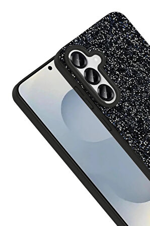 Onegif Samsung Galaxy S25 Plus Bright Simli Kapak - Gümüş