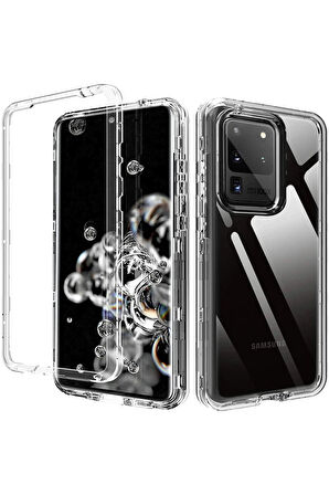 Samsung Galaxy S20 Plus Kılıf Lüx Şeffaf Silikon