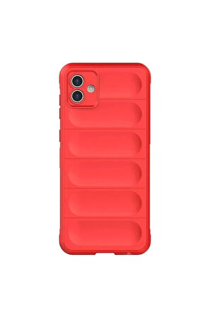 Samsung Galaxy A06 Kılıf Optimum Silikon - Kırmızı