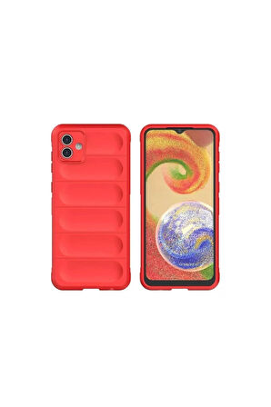Samsung Galaxy A06 Kılıf Optimum Silikon - Kırmızı