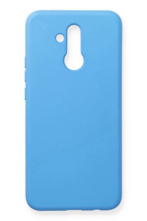 Huawei Mate 20 Lite Kılıf Nano içi Kadife Silikon - Mavi
