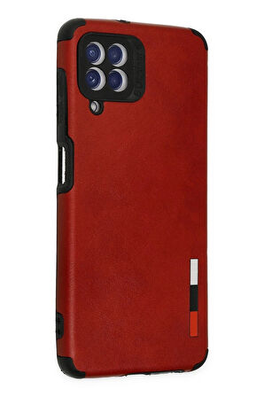 Samsung Galaxy A22 Kılıf Loop Deri Silikon - Kırmızı