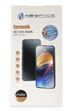 iPhone 16 Pro Max 3D Antistatik Mat Seramik Nano Ekran Koruyucu