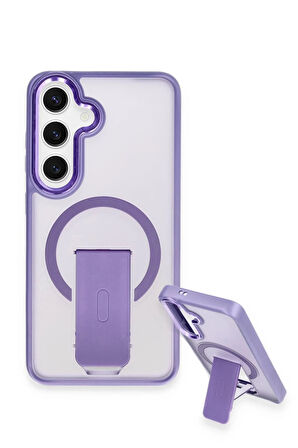 Samsung Galaxy S24 Tork Magsafe Standlı Kapak - Lacivert