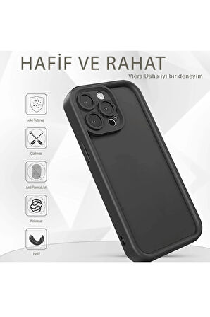 iPhone 16 Pro Max Kılıf Viera Silikon - Kırmızı