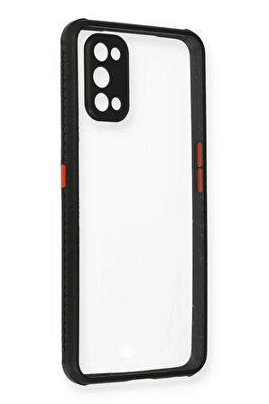 Realme 7 Pro Kılıf Miami Şeffaf Silikon - Siyah