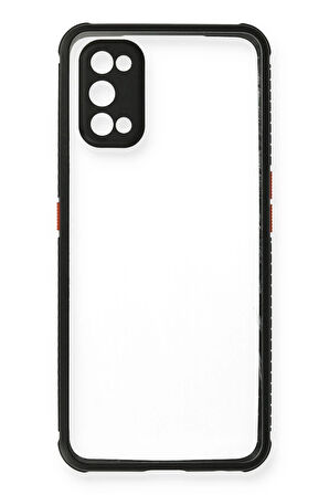 Realme 7 Pro Kılıf Miami Şeffaf Silikon - Siyah
