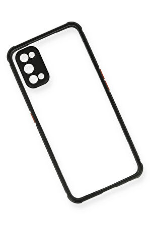 Realme 7 Pro Kılıf Miami Şeffaf Silikon - Siyah
