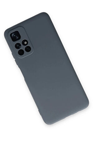 Xiaomi Redmi Note 11T Kılıf Nano içi Kadife Silikon - Gri