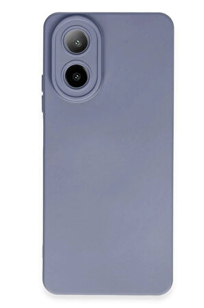 Oppo A38 Kılıf Nano içi Kadife Silikon - Gri