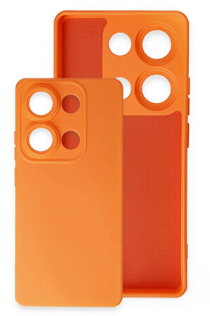 Xiaomi Redmi Note 13 4G Kılıf Nano içi Kadife Silikon - Kırmızı