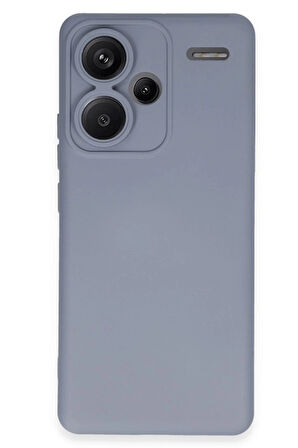 Xiaomi Redmi Note 13 Pro Plus Kılıf Nano içi Kadife Silikon - Gri