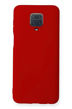 Xiaomi Redmi Note 9 Pro Kılıf Nano içi Kadife Silikon - Kırmızı