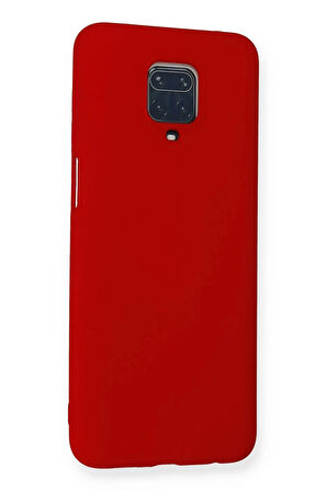 Xiaomi Redmi Note 9 Pro Kılıf Nano içi Kadife Silikon - Kırmızı
