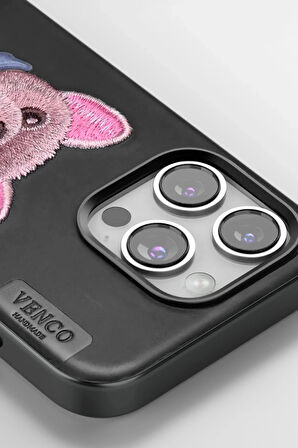 Venco iPhone 16 Pro Cute Desenli Kapak - Lacivert
