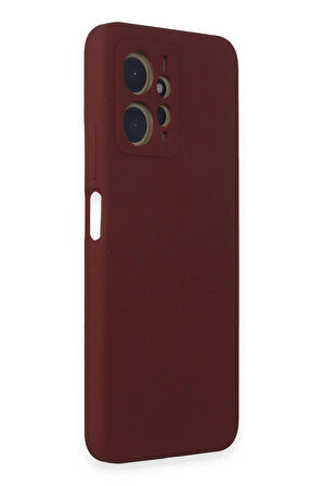 Xiaomi Redmi Note 12 4G Kılıf Nano içi Kadife Silikon - Bordo