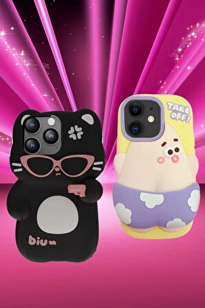 iPhone 15 Kılıf Poky Karakter Silikon Kapak - Desen 5