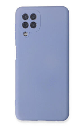 Samsung Galaxy A22 Kılıf Nano içi Kadife Silikon - Lila