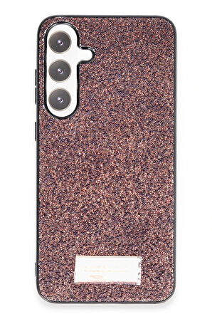 Onegif Samsung Galaxy S24 Bright Simli Kapak - Derin Mor