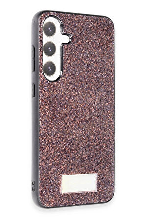 Onegif Samsung Galaxy S24 Bright Simli Kapak - Derin Mor