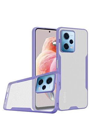 Xiaomi Redmi Note 12 5G Kılıf Platin Silikon - Lila