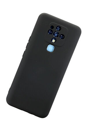 Tecno Camon 16 Kılıf Nano içi Kadife Silikon - Siyah