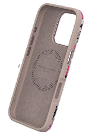 Onegif iPhone 14 Pro Max Flower Series Magsafe Kapak - Mavi