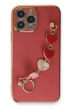 iPhone 13 Pro Kılıf Esila Silikon - Kırmızı