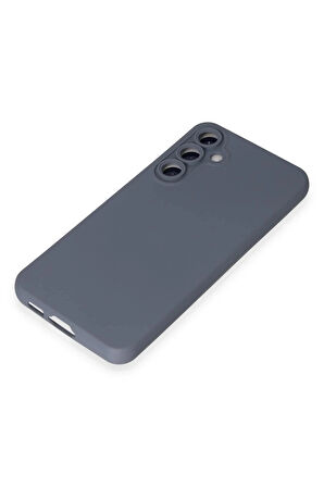 Samsung Galaxy S24 Kılıf Nano içi Kadife Silikon - Gri