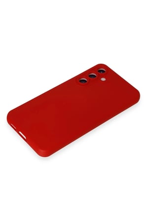 Samsung Galaxy S24 Kılıf Nano içi Kadife Silikon - Kırmızı