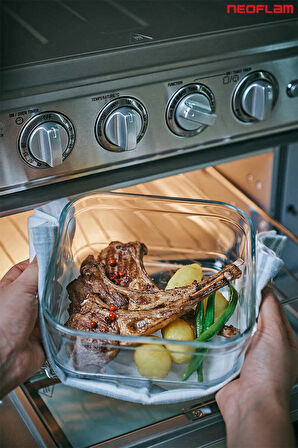 Neoflam Perfect Seal Cam Saklama Kabı Seti 7 Parça