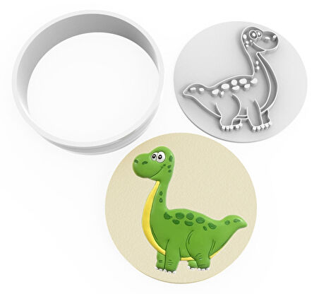 Kurabiye Kesici ve Damga Set - Dinozor