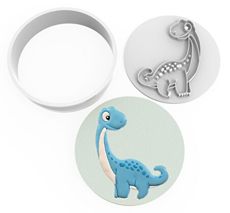 Kurabiye Kesici ve Damga Set - Dino