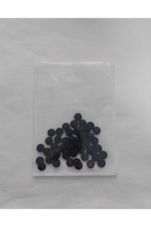 Siyah Renk 1.2 Cm Çapında Polyester Düğme 50 Adet.
