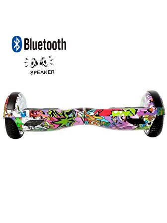 CityMate Elektrikli Kaykay Hoverboard Bluetooth Hoparlörlü 6.5 Inch Grafiti D4