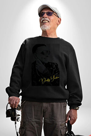 Daddy Yankee Müzik Star Kadın Erkek Siyah Sweatshirt 