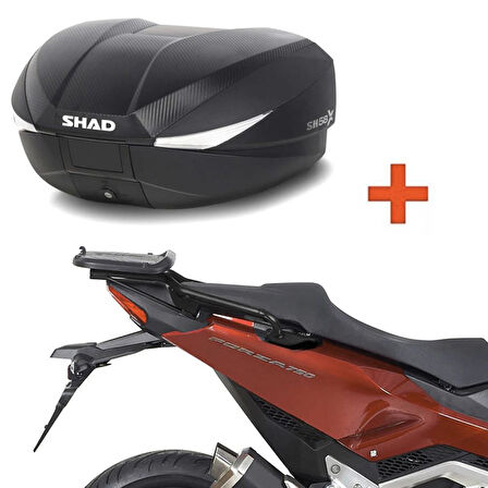 Shad X-ADV / Forza 750 (2021-2025) SH58X Genişleyebilir Topcase ve Bağlantı Demiri Seti