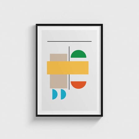 Geometry Rainbow 2 Tablo Çerçeveli Poster Duvar Dekorasyonu