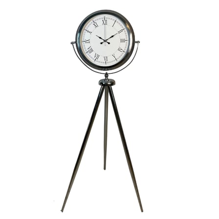 Krom Asalet 150 x 45 Cm Tripod Ayaklı Saat iegxx