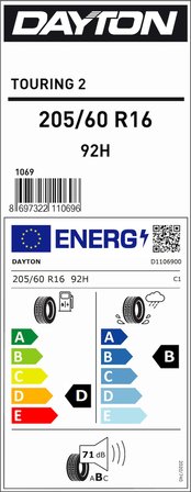 Dayton Touring 2 205/60R16 92H Yaz Lastiği - 2026