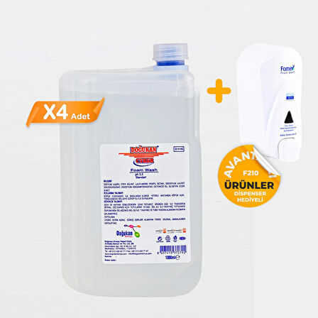 Cyber D116 Köpük Sabun 1000 ML + 1 Adet Dispenser 4 Adet Köpük
