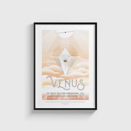 NASA – Venus – See You at the Cloud 9 Observatory Tablo Çerçeveli Poster Duvar Dekorasyonu