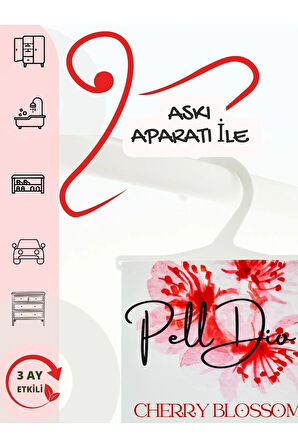 5'li Kiraz Çiçeği Dolap Ayakkabılık Ve Çekmece Parfümlü Kese Kokusu Oda Koku Kesesi