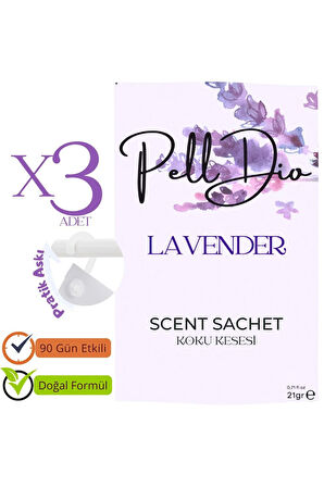 3'lü Lavanta Dolap Ayakkabılık Ve Çekmece Parfümlü Kese Kokusu Oda Koku Kesesi