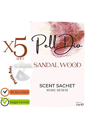 5'li Sandal Ağacı Dolap Ayakkabılık Ve Çekmece Parfümlü Kese Kokusu Oda Koku Kesesi