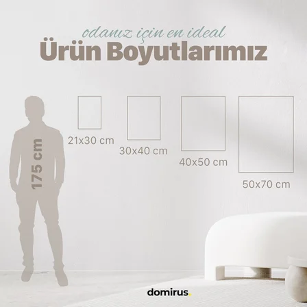 Line Art Yüzler Tablo Çerçeveli Poster Duvar Dekorasyonu